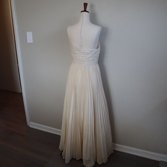 Anthropologie Let Me Be One-Shoulder Pleated Dress Size Small - Picture 6 of 7